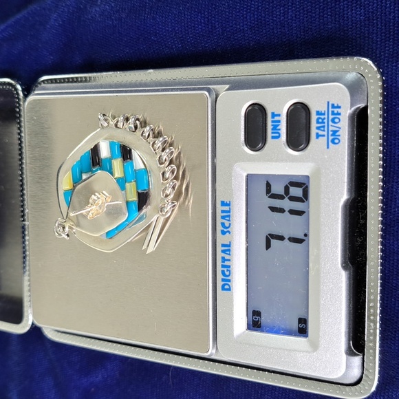 Native American Multi Stone Cobblestone On Sterling Silver Dangle Earrings - Picture 10 of 11